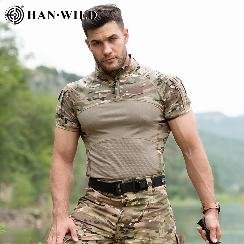 Wildman Hunting & Outdoor Robertson - Tactical T Shirt Shirts Men Airsoft