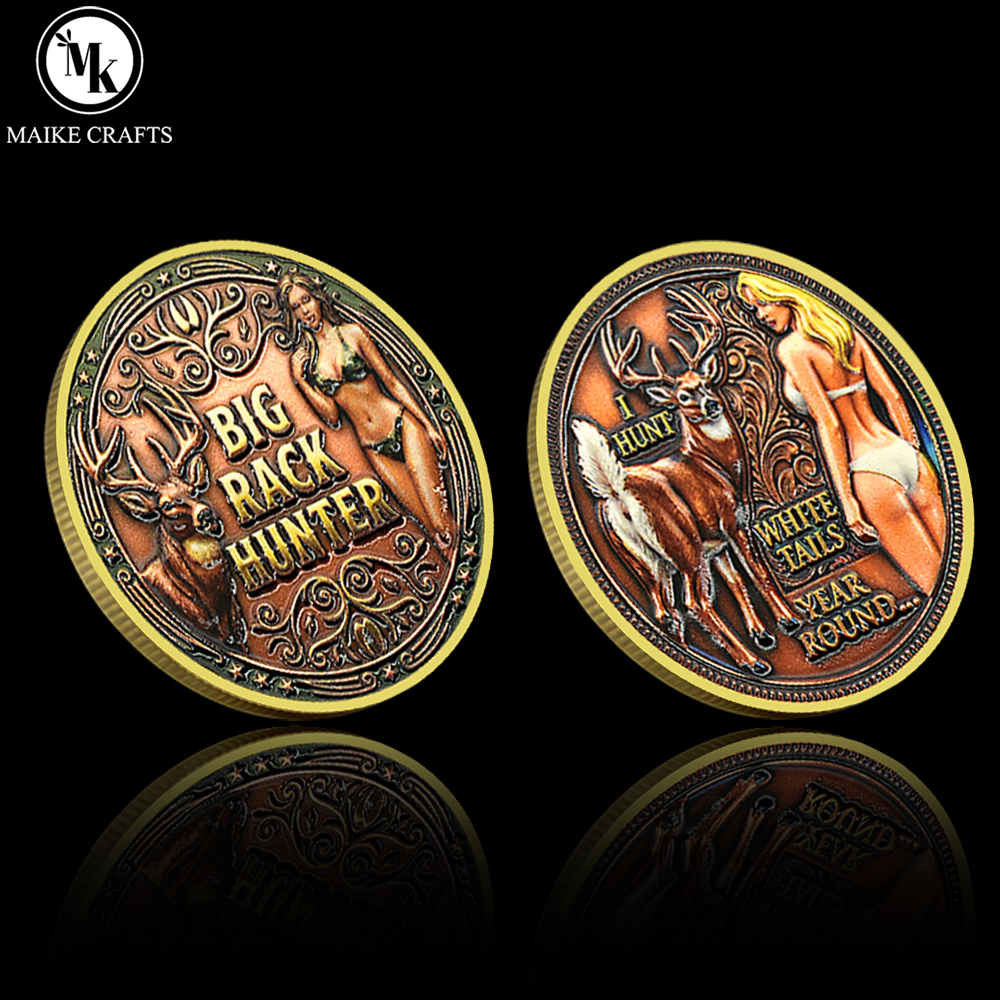 Outdoor Hunting Gifts - Big Rack Hunter Commemorative Coin Deer