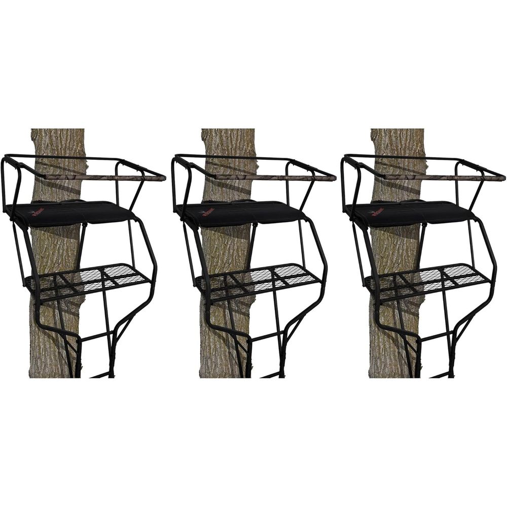 Tree Stand Ladder - Portable 2-Person Hunting Tree Stand, 18-Foot