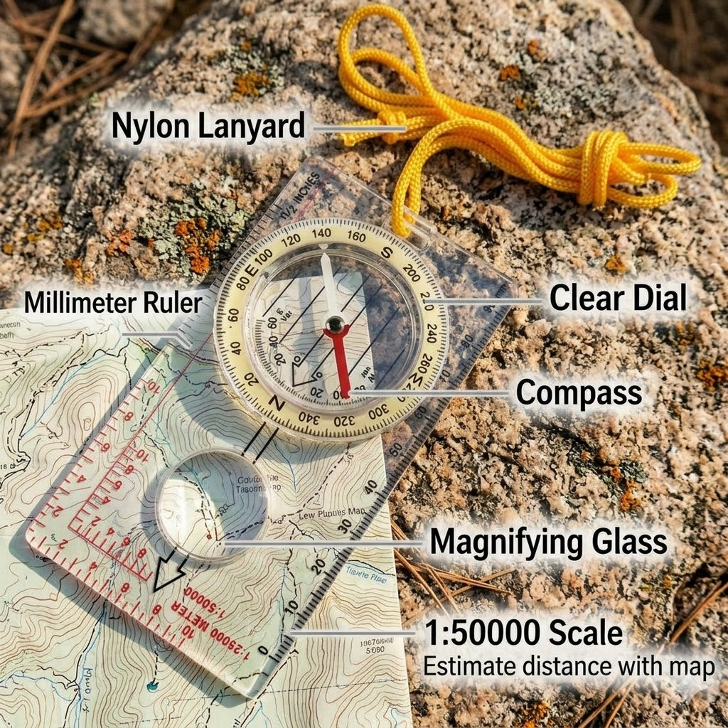 Durable Map Reading Compass wi - Outdoor Hunting Maps recension och pris