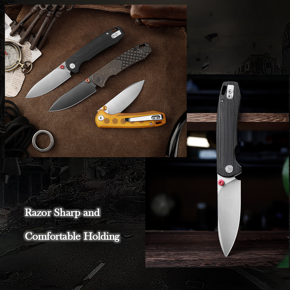 TRIVISA Folding Knife for Men, - Outdoor Hunting Gifts recension och pris