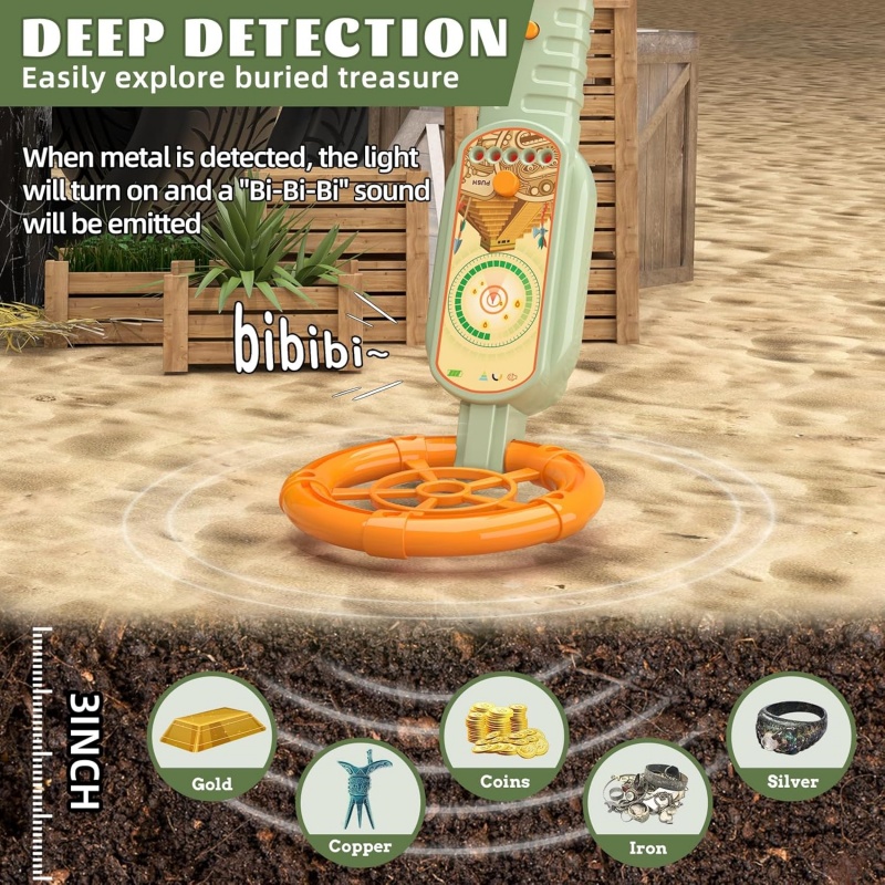 Kids Outdoor Metal Detector Ki - Outdoor Hunting Gifts recension och pris