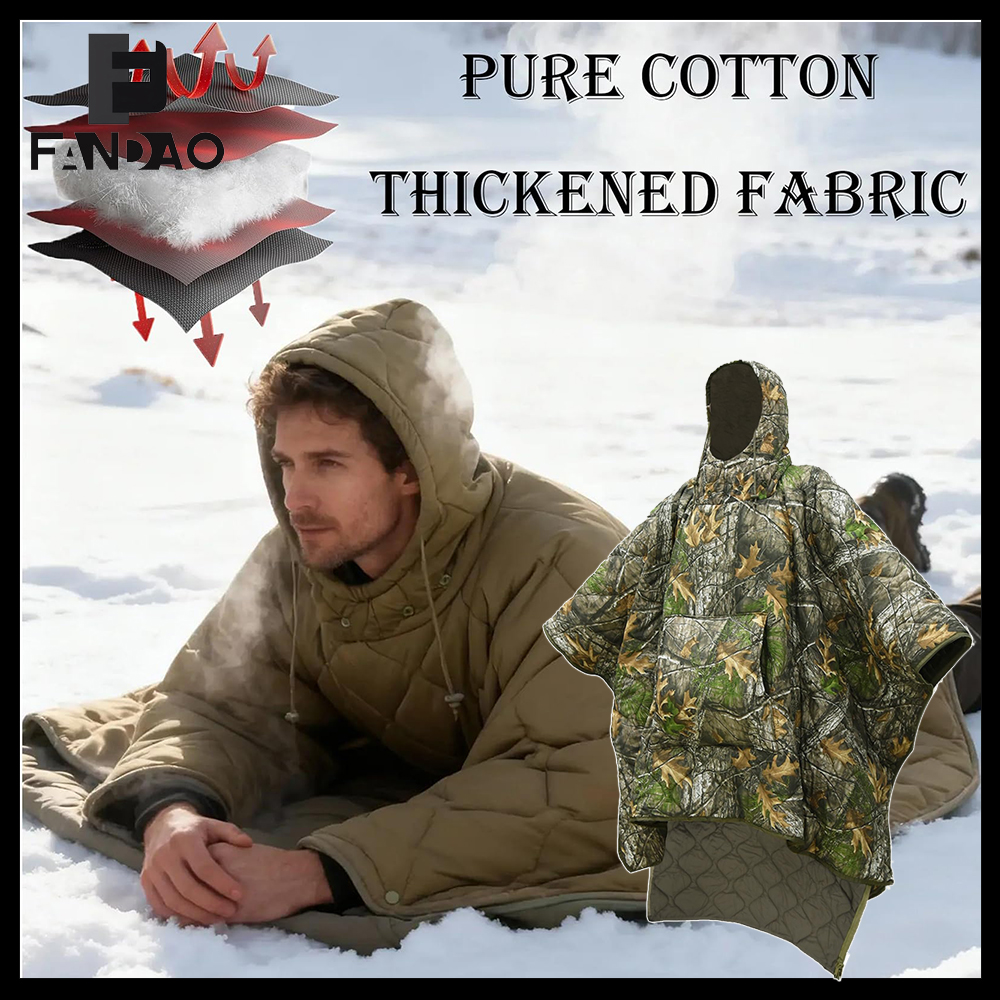 Tactical camo Lining Poncho Li - Outdoor Hunting Blanket recension och pris