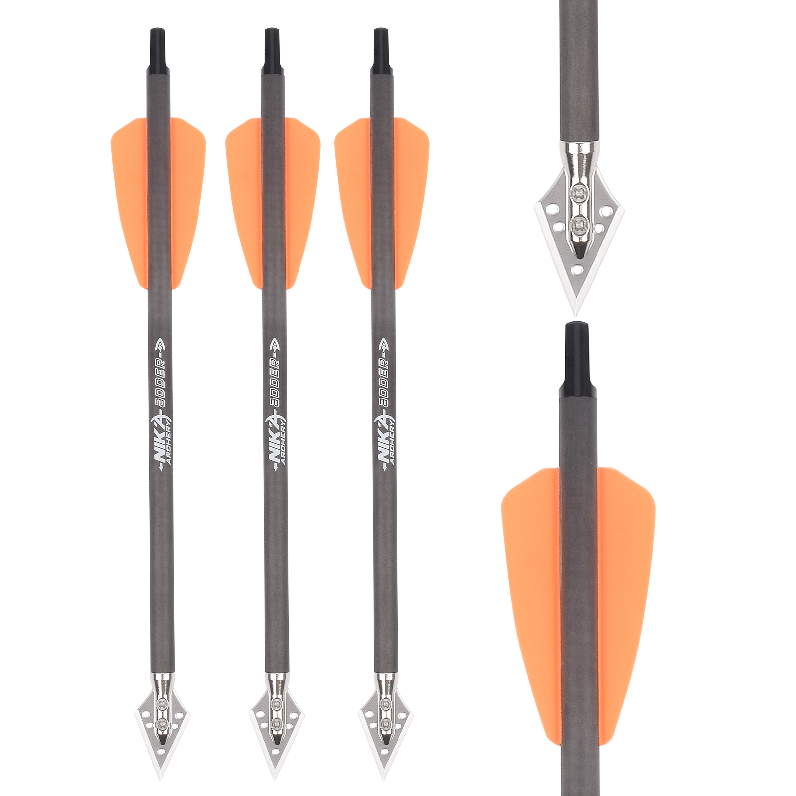 6pcs R9 7.5 Inch Catbon Crossb - Crossbow Bolt Broadhead recension och pris