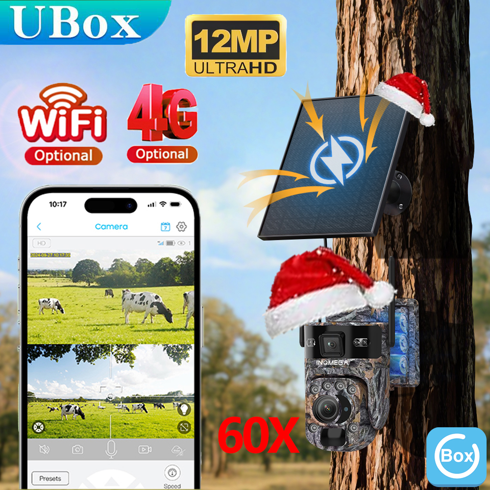 INQMEGA  6K 12MP 4G Solar Hunt - Outdoor Hunting Camera Wireless recension och pris