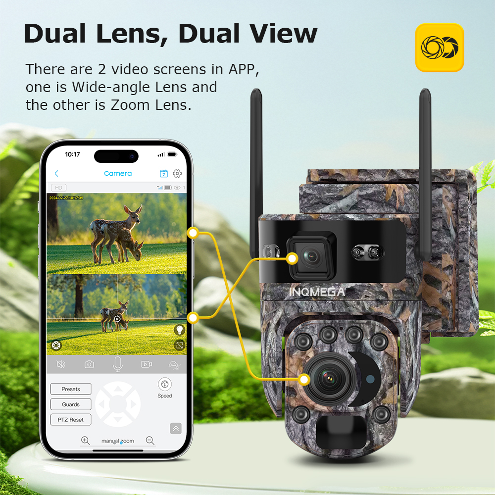 INQMEGA  6K 12MP 4G Solar Hunt - Outdoor Hunting Camera Wireless recension och pris