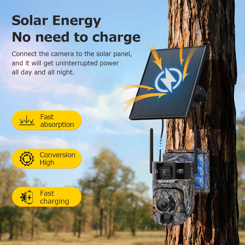 INQMEGA  6K 12MP 4G Solar Hunt - Outdoor Hunting Camera Wireless recension och pris