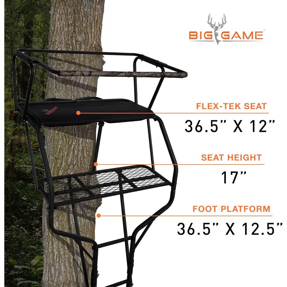 Portable 2-Person Hunting Tree - Tree Stand Ladder recension och pris