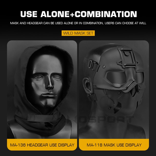 Wild Mask Set Tactical Equipme - Wildman Hunting & Outdoor Robertson recension och pris